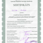 Sertifikāts - Dr. Rodke