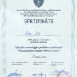 Сертификат - Зита Кришкане