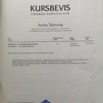 Сертификат - Анита Преиса