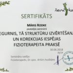 Sertifikāts - M. Rodke