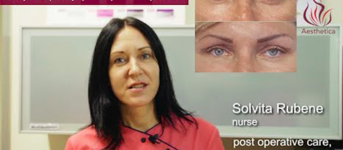 Blepharoplasty post operative period